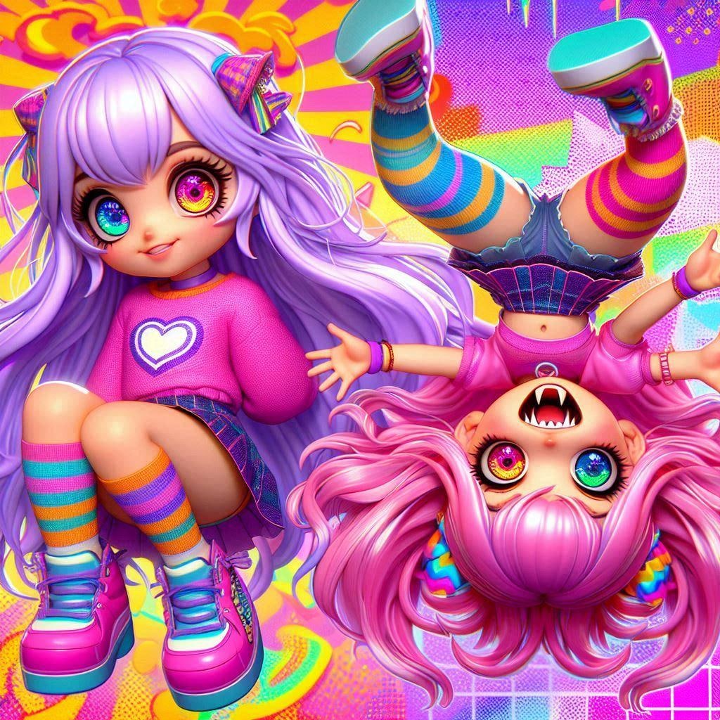 逆位置な双子のさいけ&でりこ