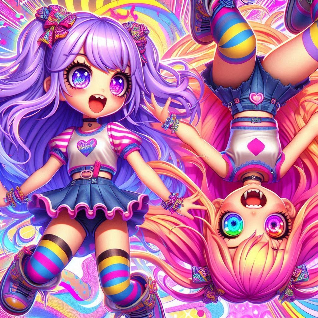 逆位置な双子のさいけ&でりこ