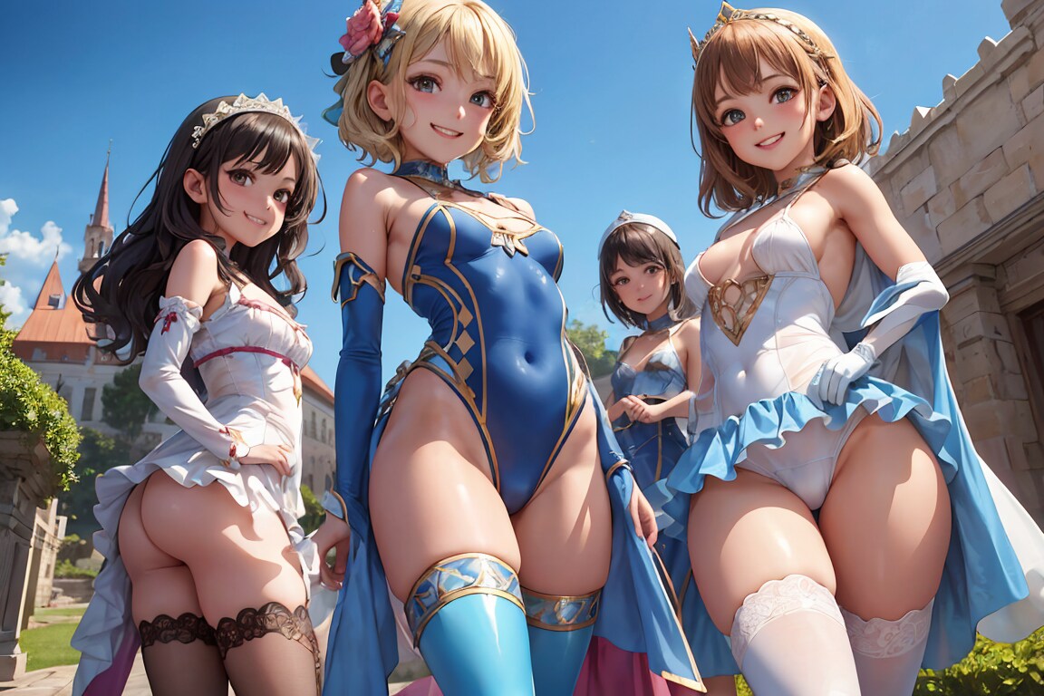 城内の姫様パーティー