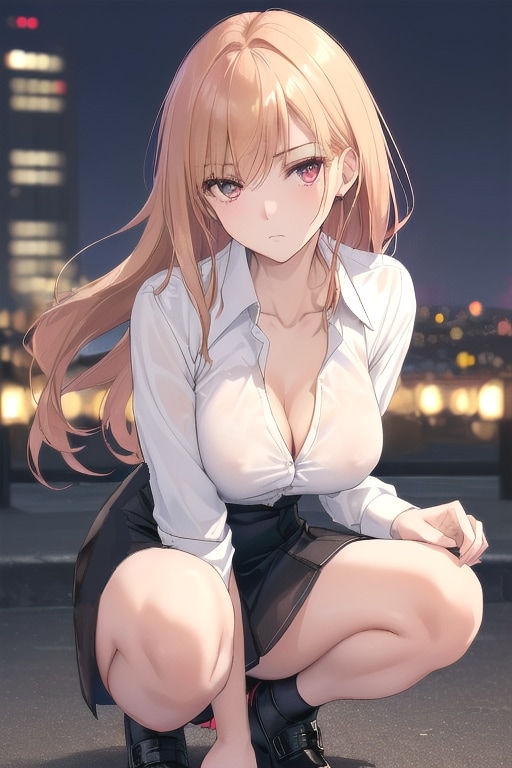 深夜のグラビア撮影01