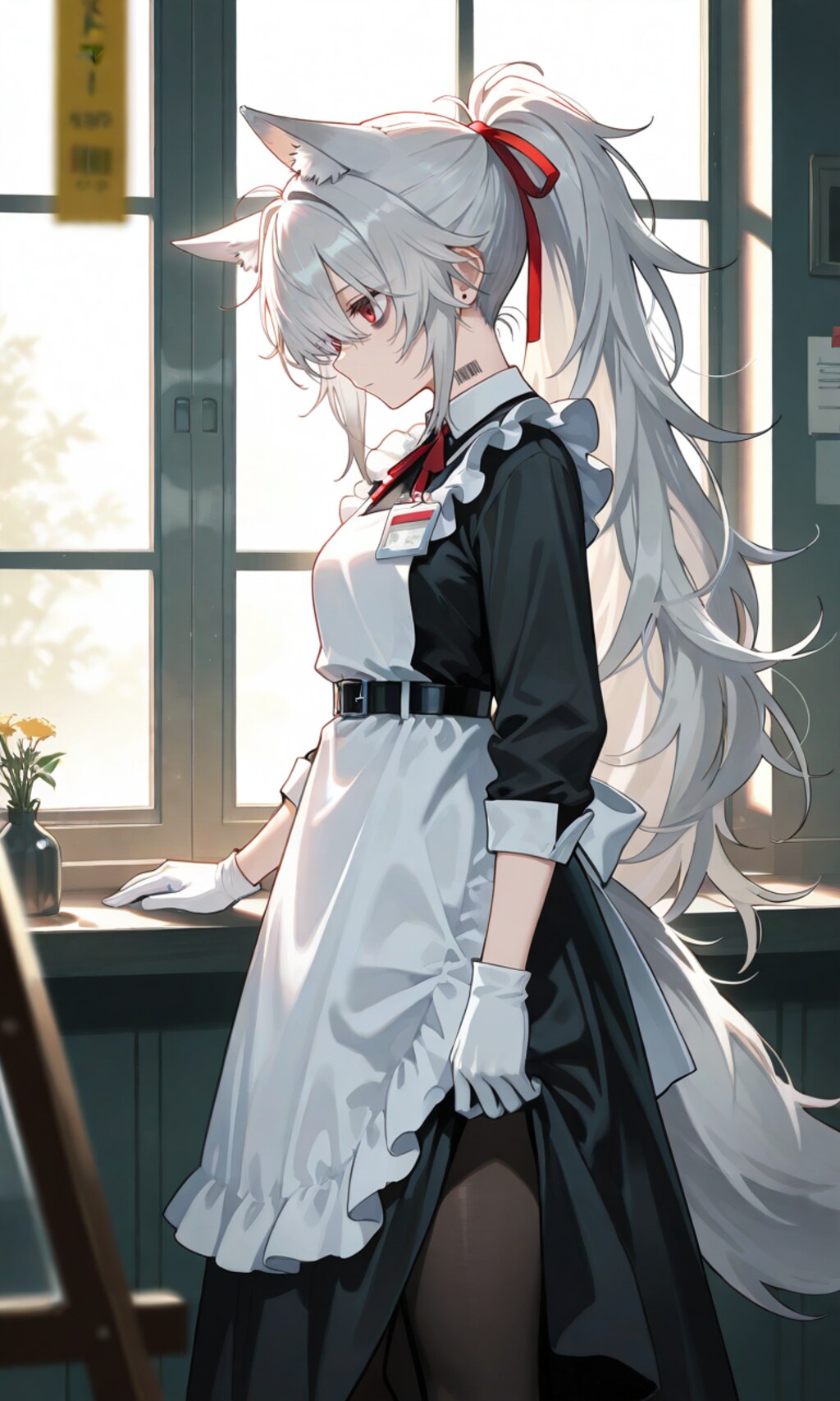 没・木漏れ日とメイドさん