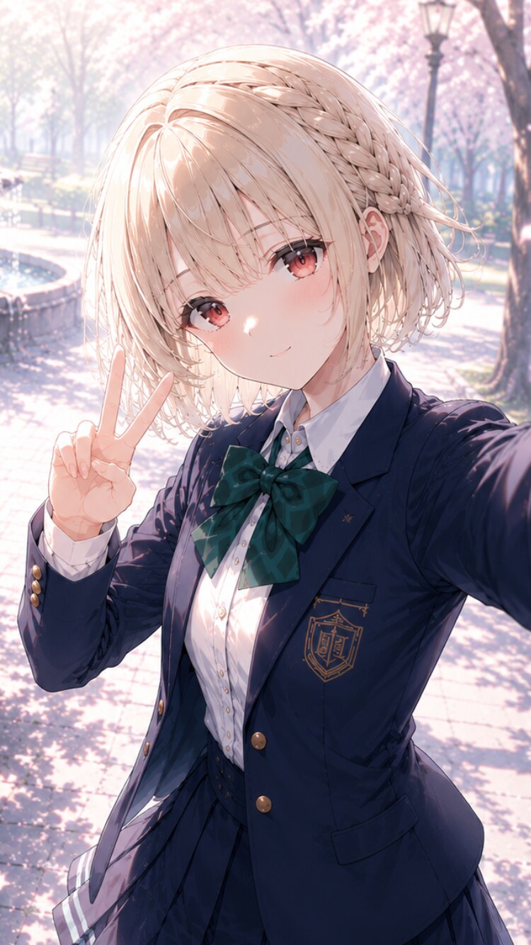 公園で