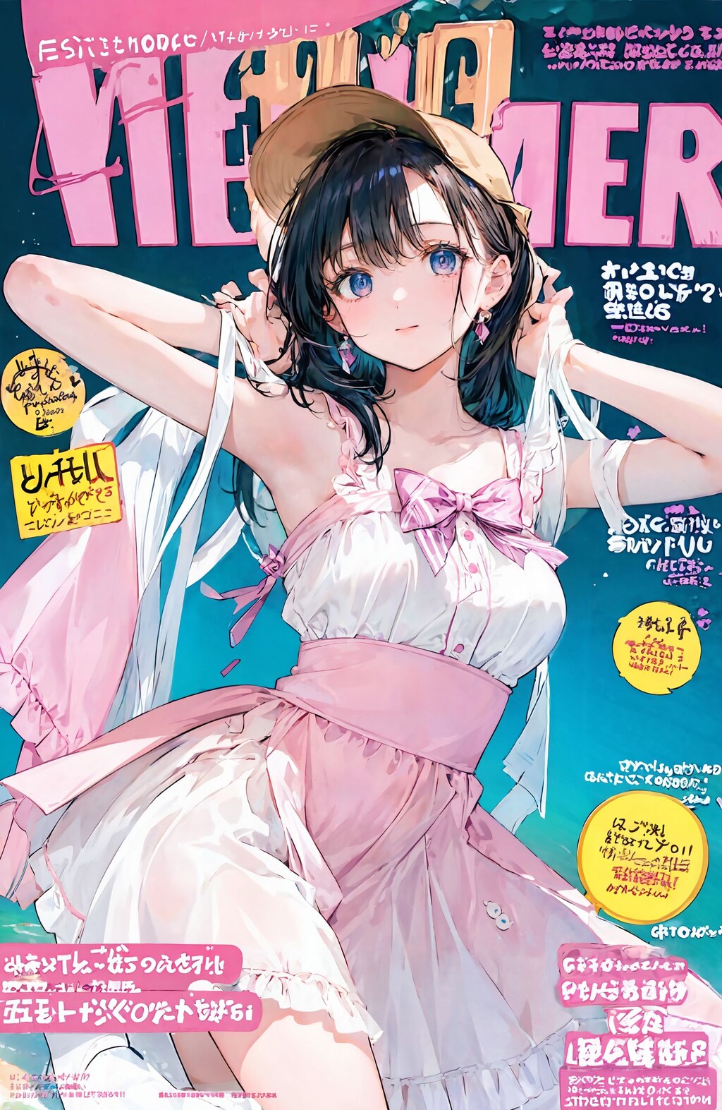 magazine風表紙絵