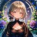 薔薇と少女と 2枚目