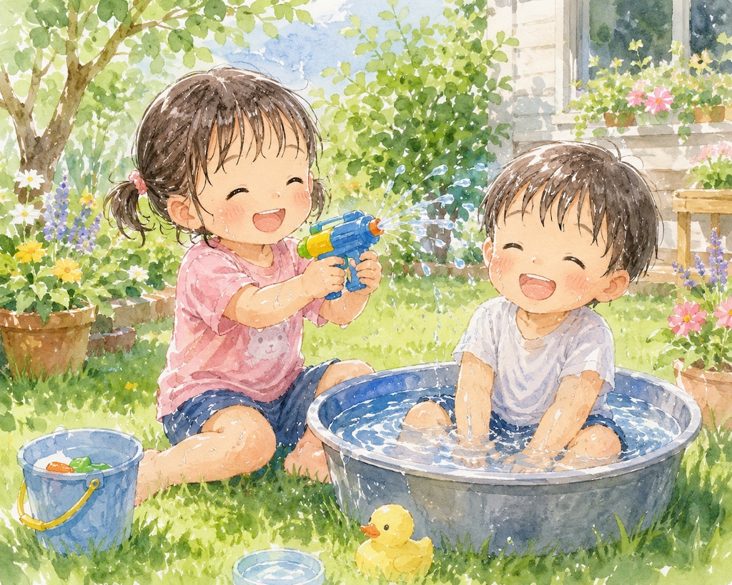 夏の庭先