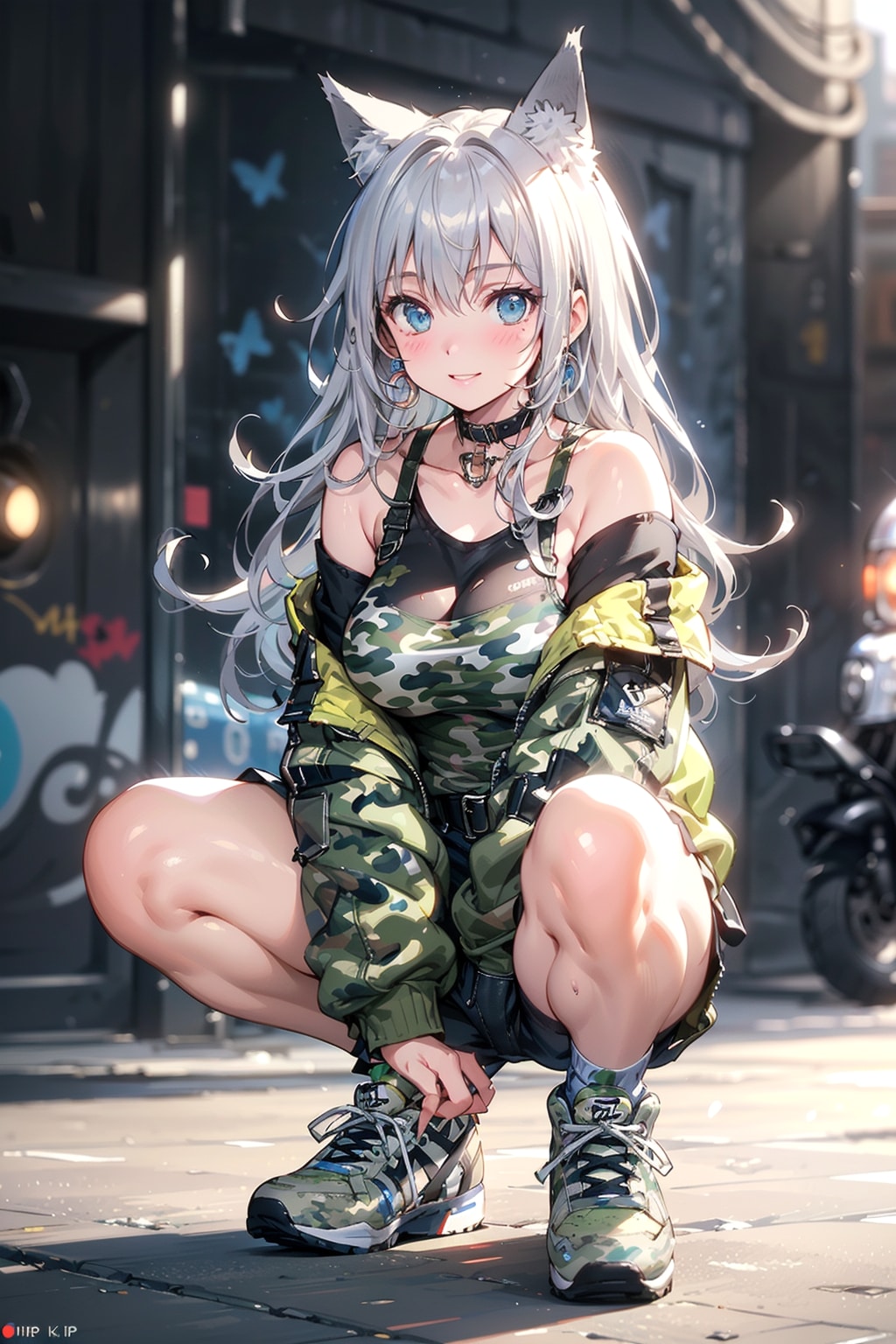 カモフラのスニーカーだよ🐺✨