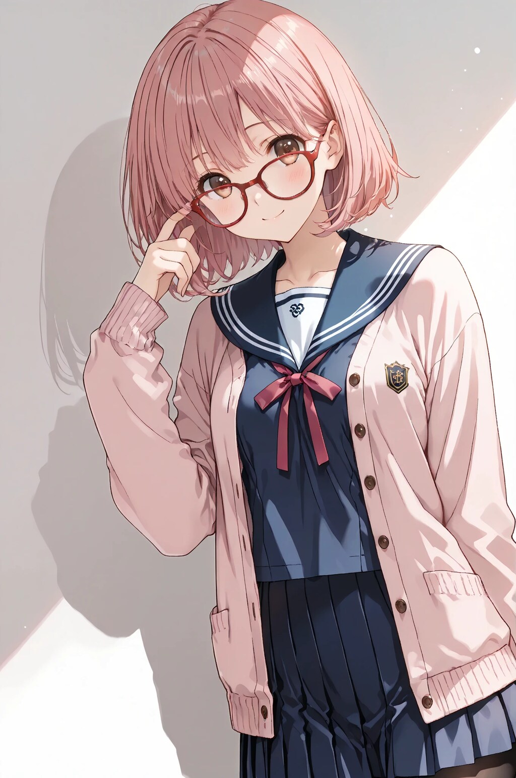 red frame glasses