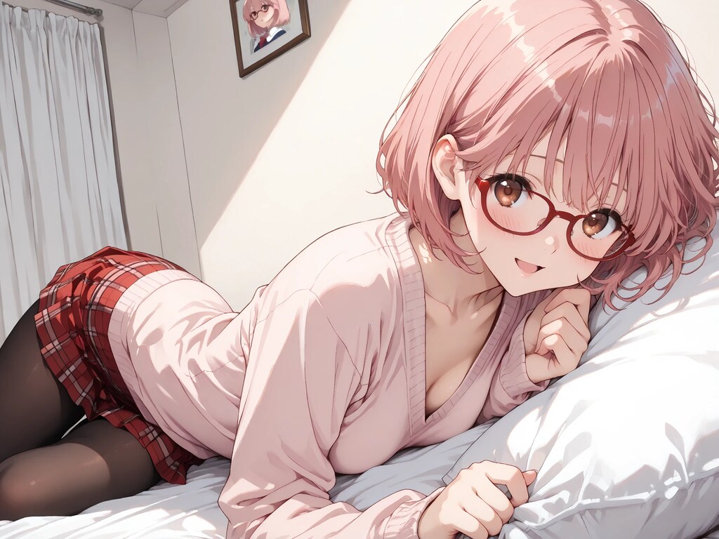red frame glasses