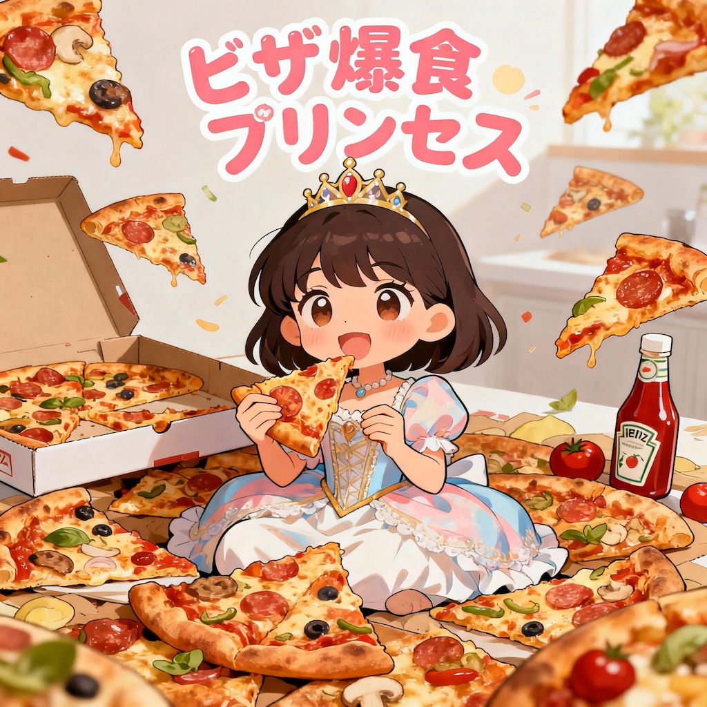 ピザ爆食プリンセス🍕