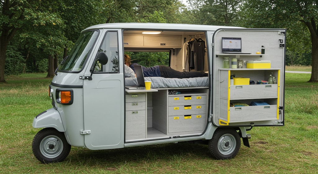 オート三輪キャンピングカー