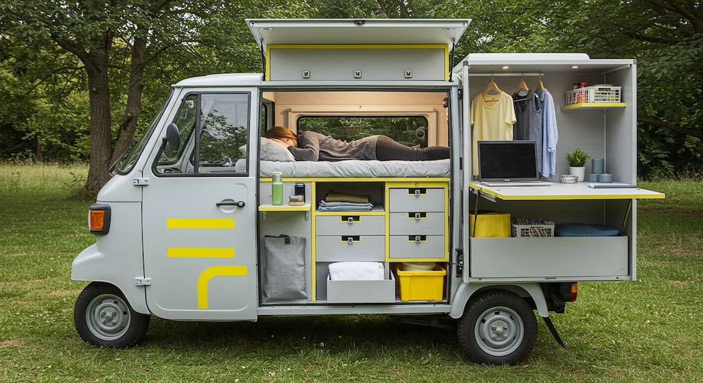 オート三輪キャンピングカー