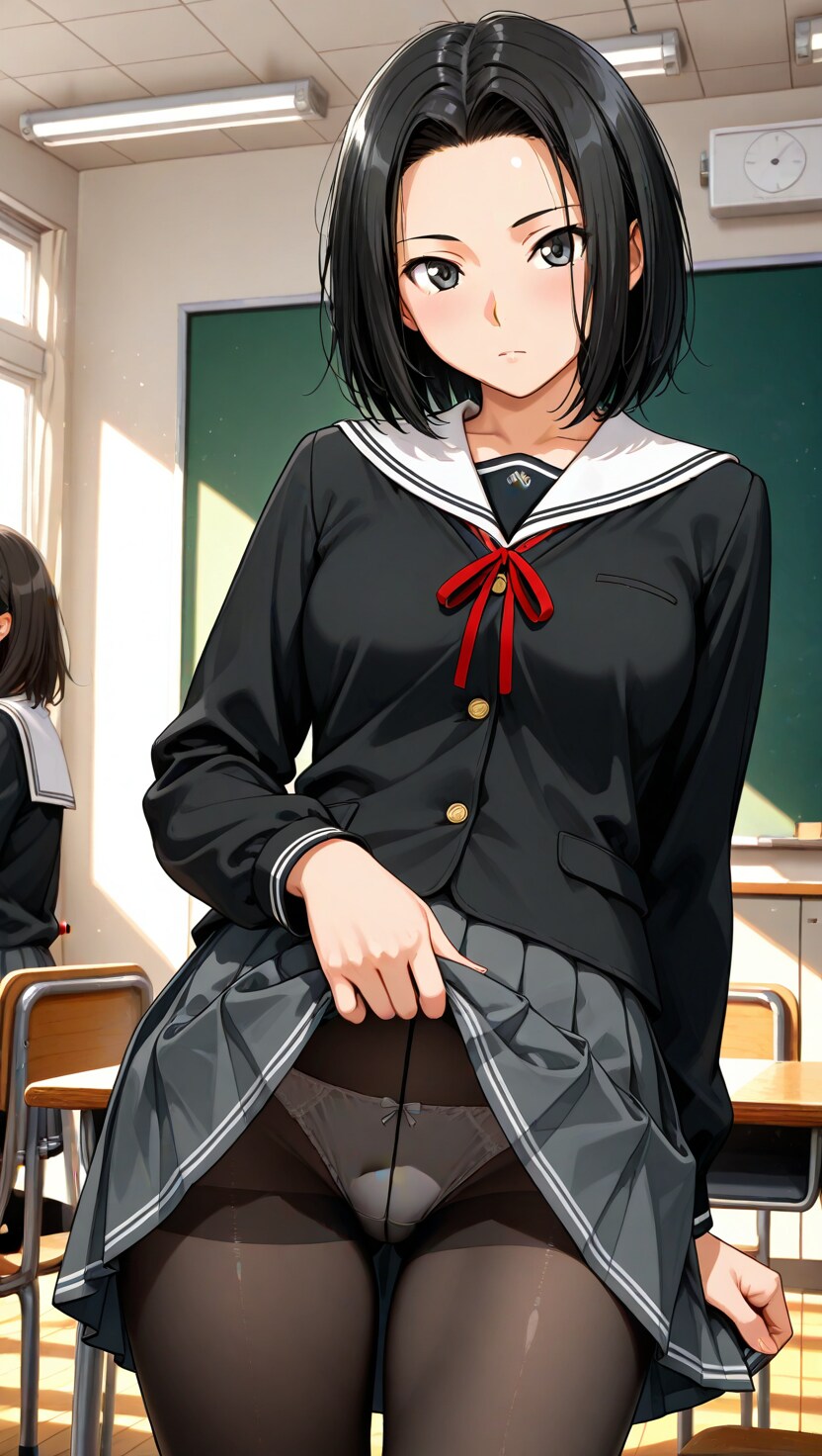 後輩ちゃん たくし上げ