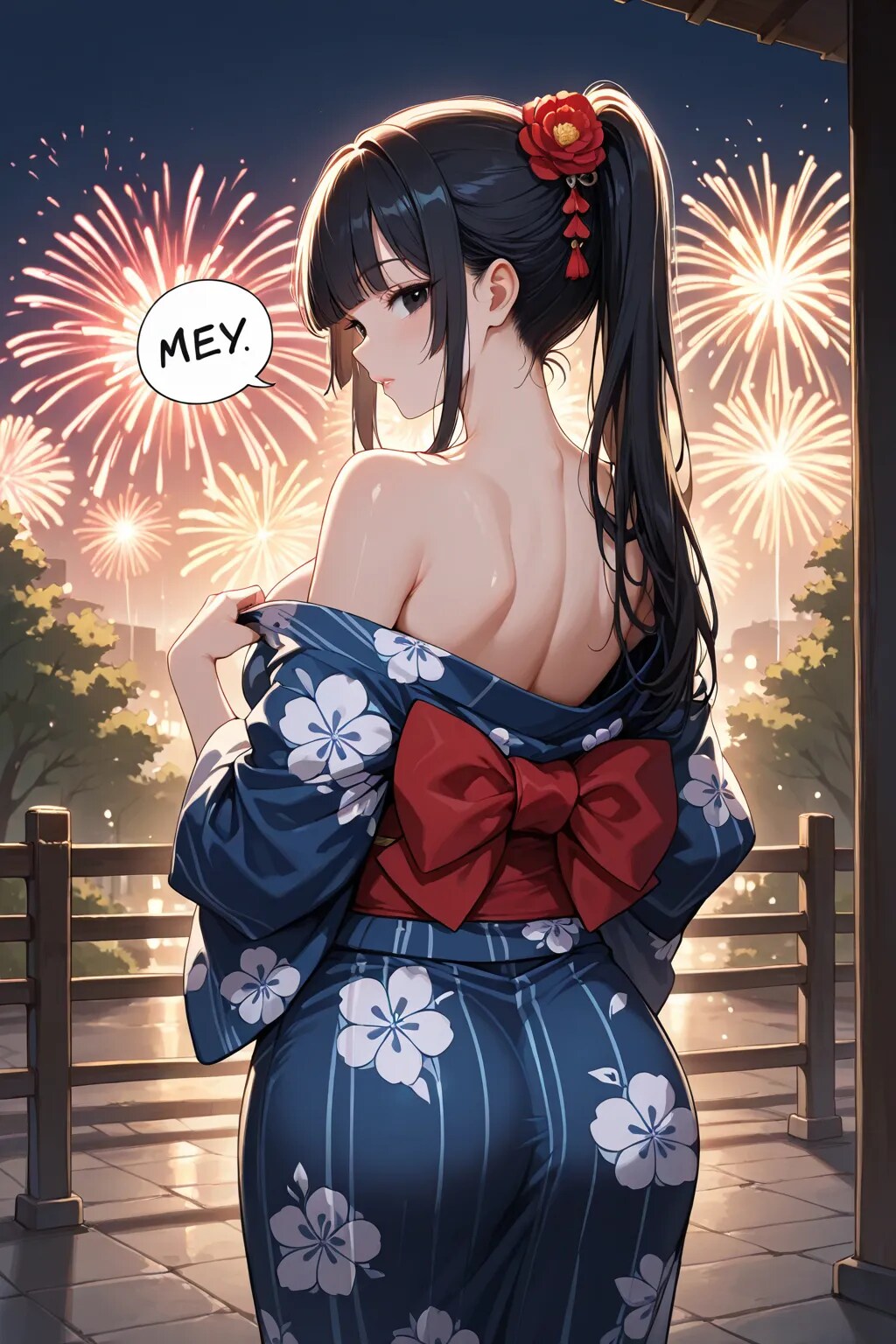 サービスショット…浴衣姫ポニテ(騎士)