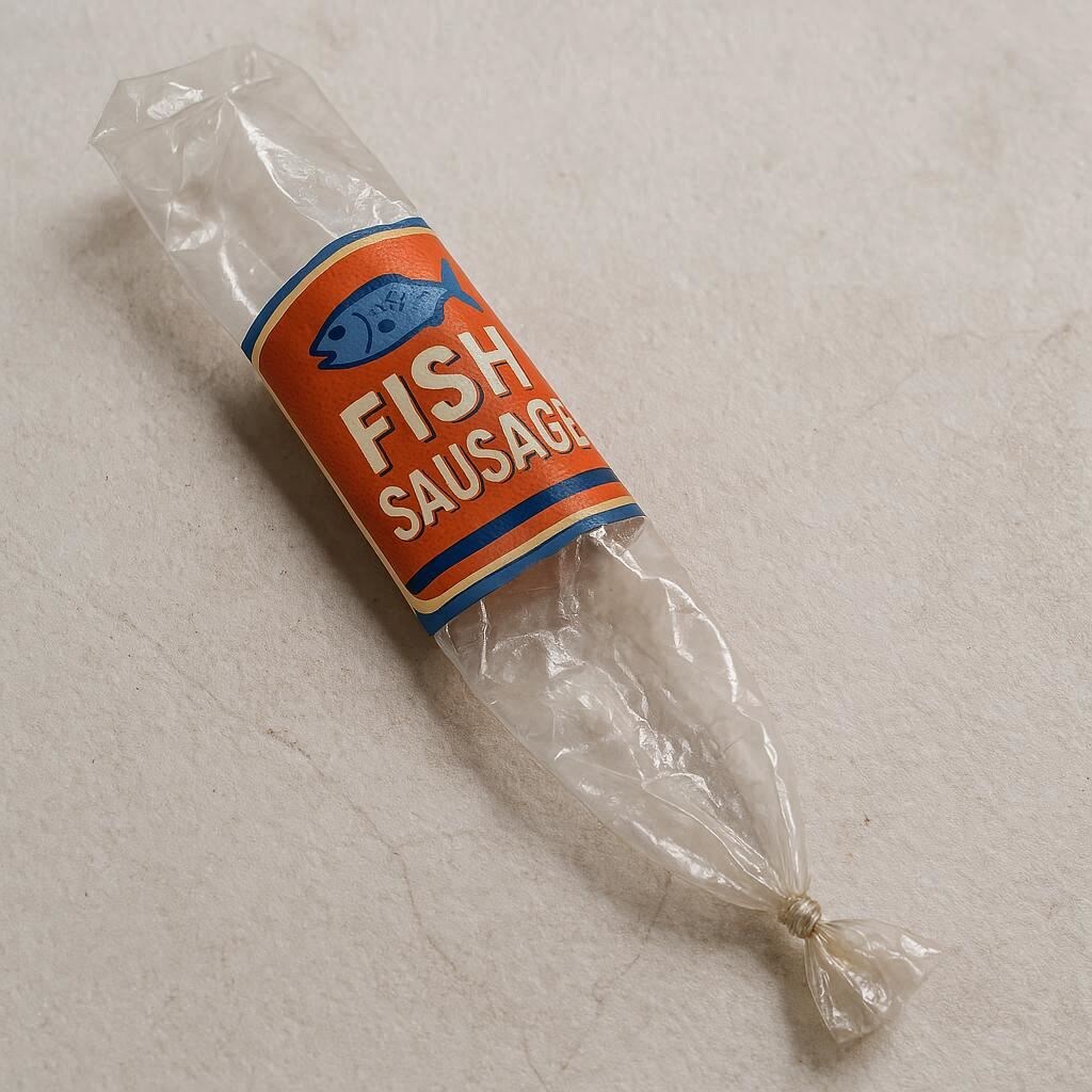 魚肉ソーセージの痕跡