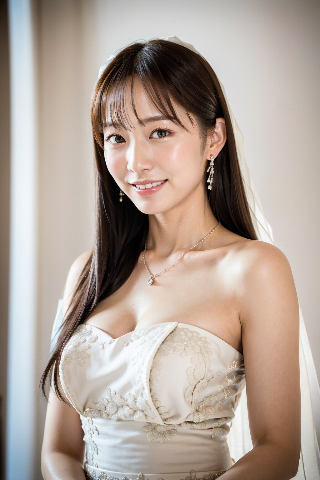 ウエディングドレス彼女