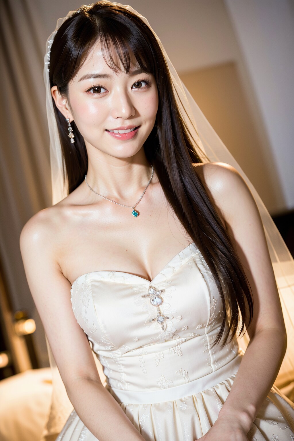 ウエディングドレス彼女