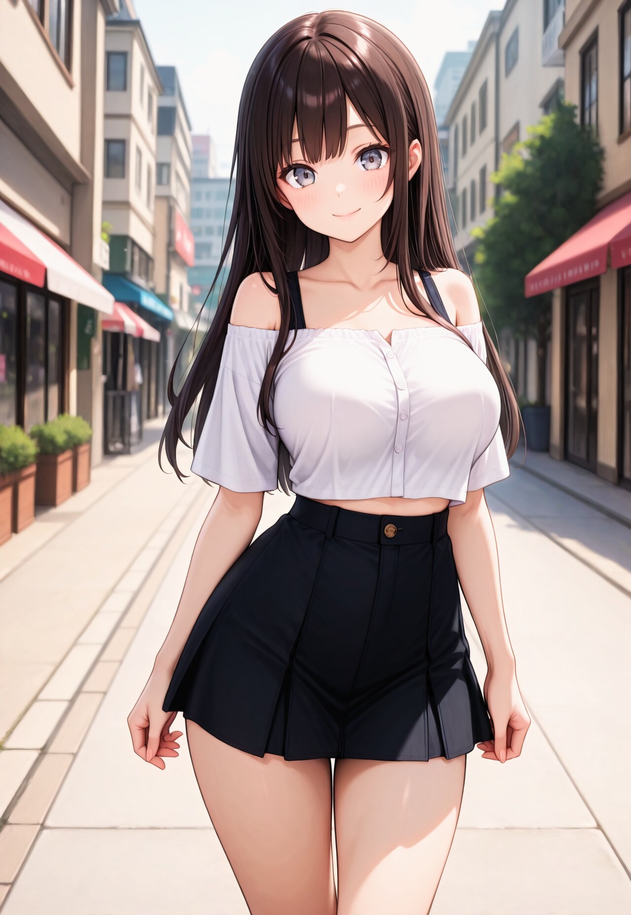 1496（白いオフショル）