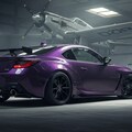 パープルカラーGR86のドリ車と軍用機 4枚目