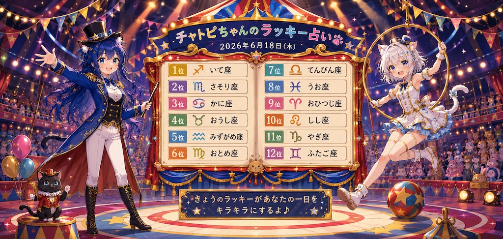 チャトピちゃん占い(06/18)
