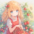 いちご摘みの少女 7枚目