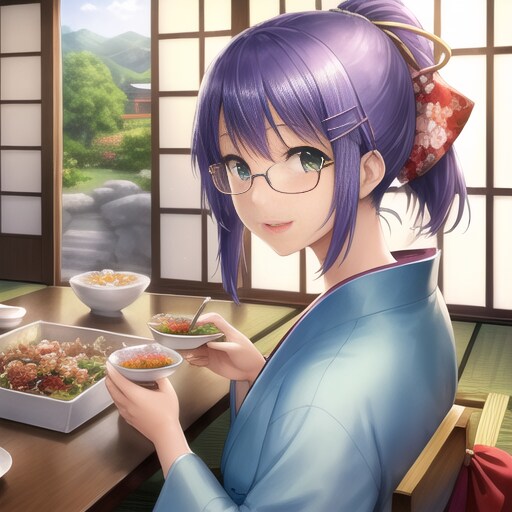 和服美人とランチ