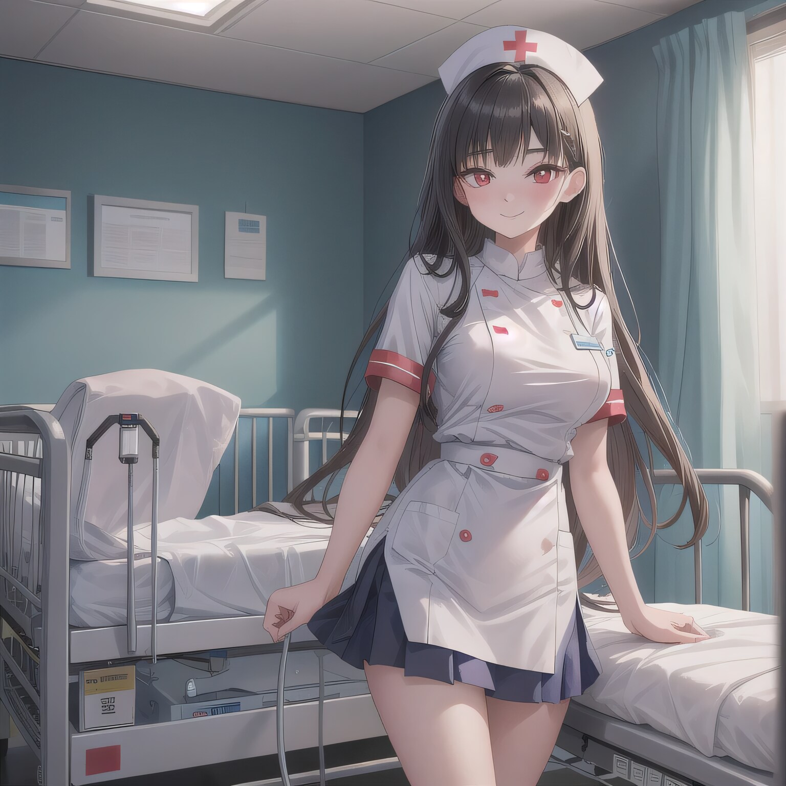 黒髪ロングで白衣の少女４７ | の人気AIイラスト・グラビア