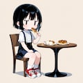 みたらしだんごを食べる 2枚目