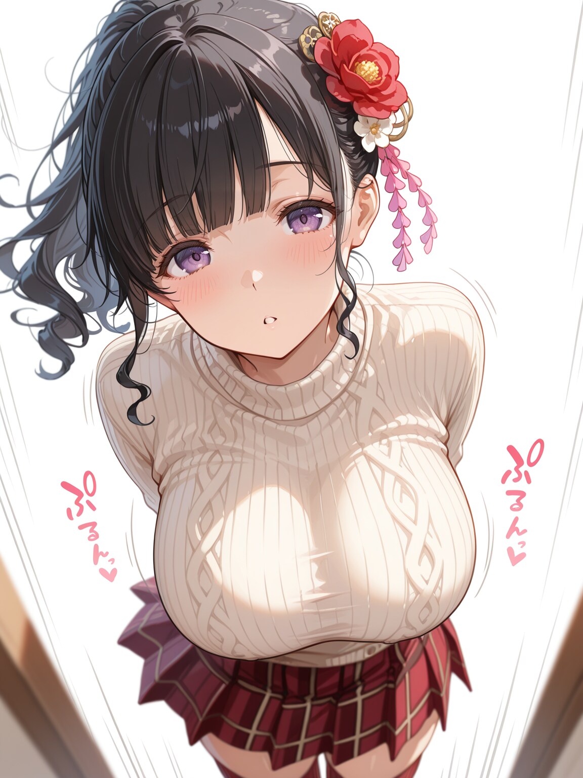 紫瞳の誘惑に勝てない… | の人気AIイラスト・グラビア