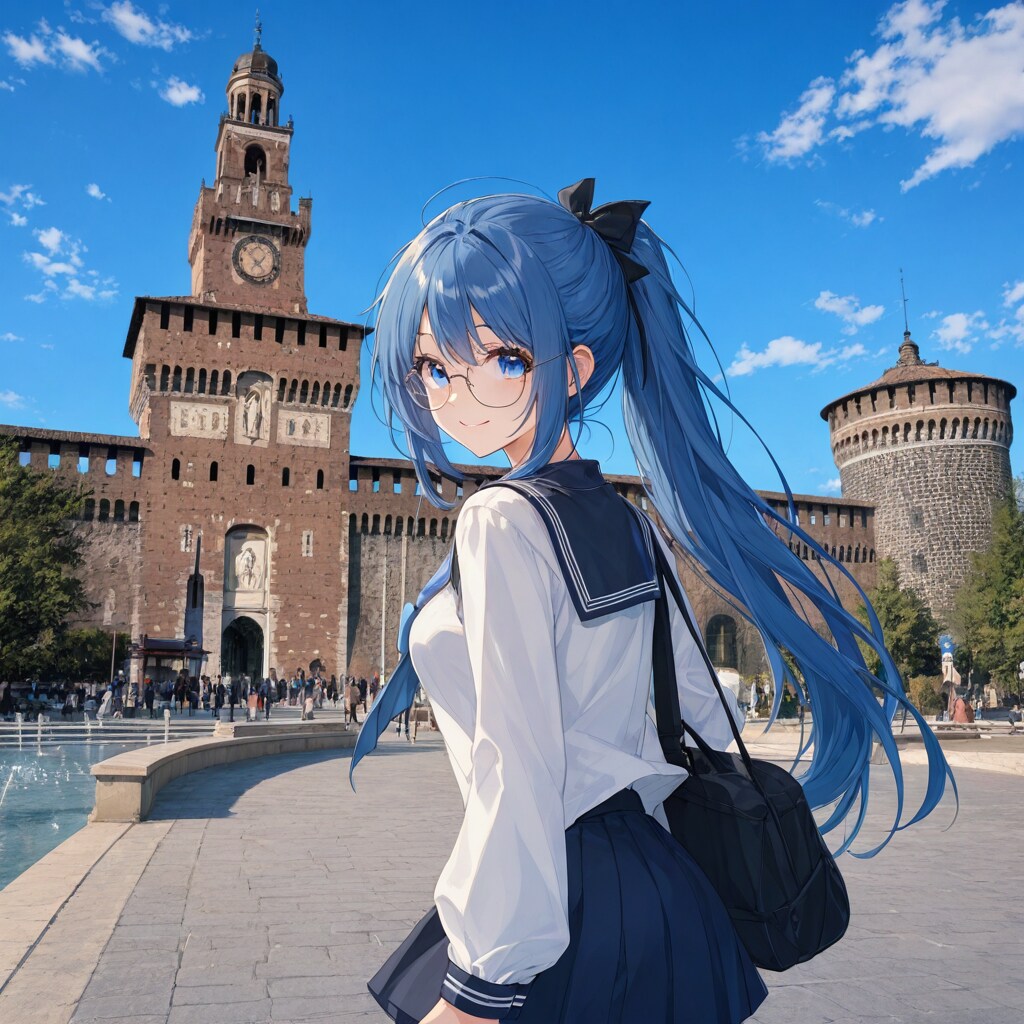 お城を見に早く行こ