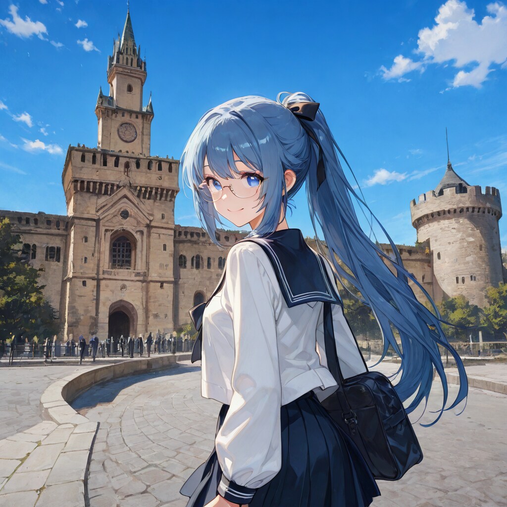 お城を見に早く行こ