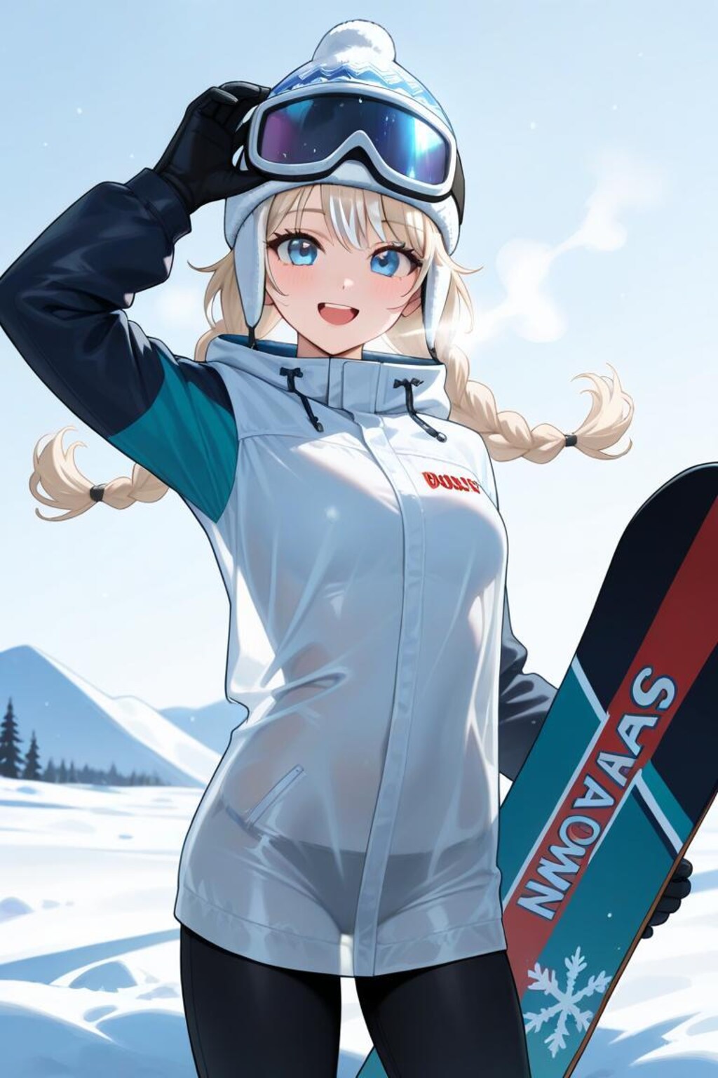 スノボ女子(透け有り)