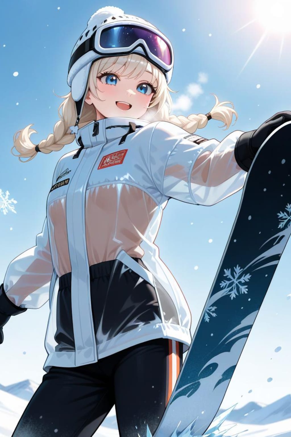 スノボ女子(透け有り)