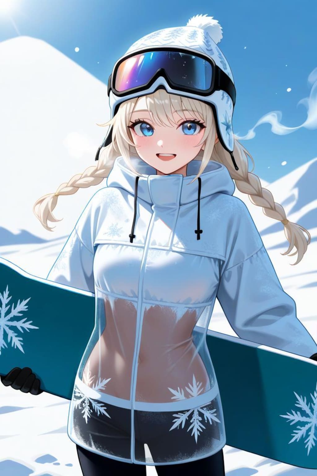 スノボ女子(透け有り)