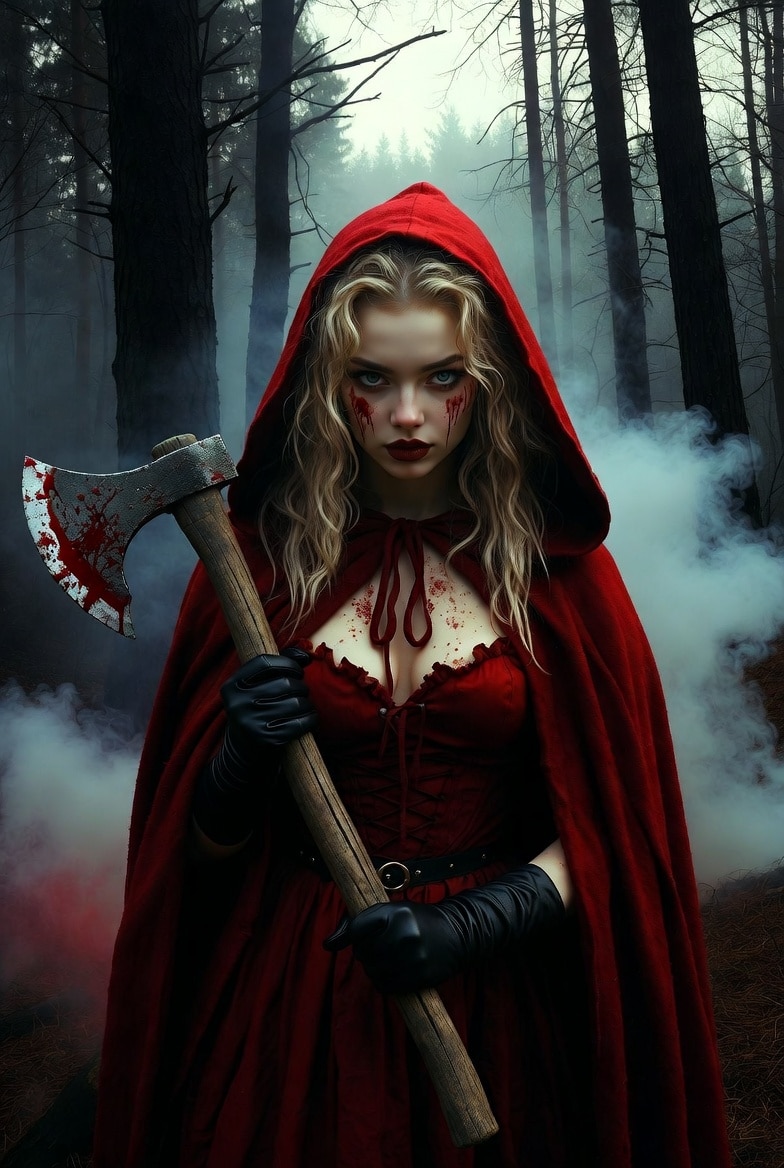 紅に染まった赤ずきん | の人気AIイラスト・グラビア