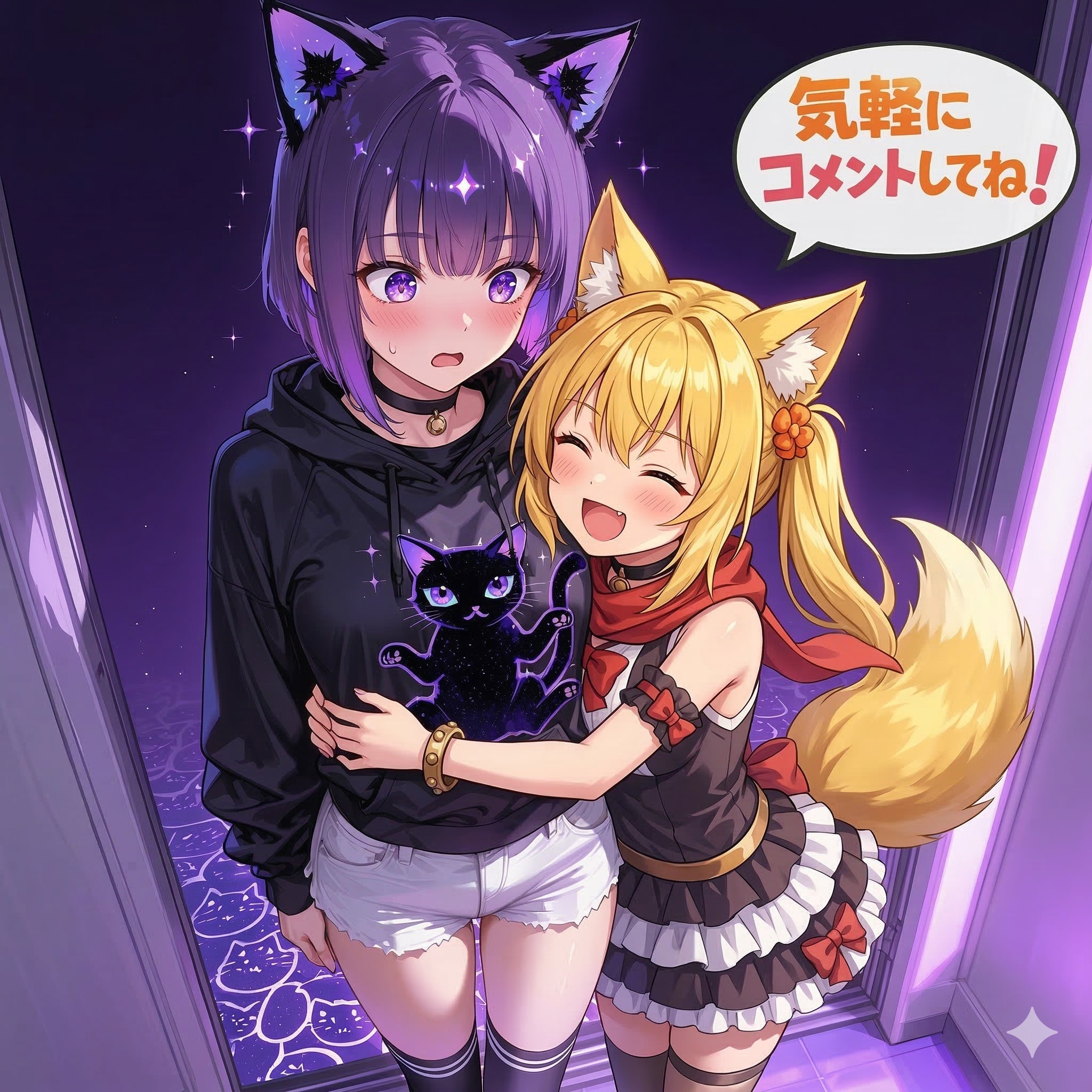 user_スマホなのさんの紫月ちゃんに懐く
