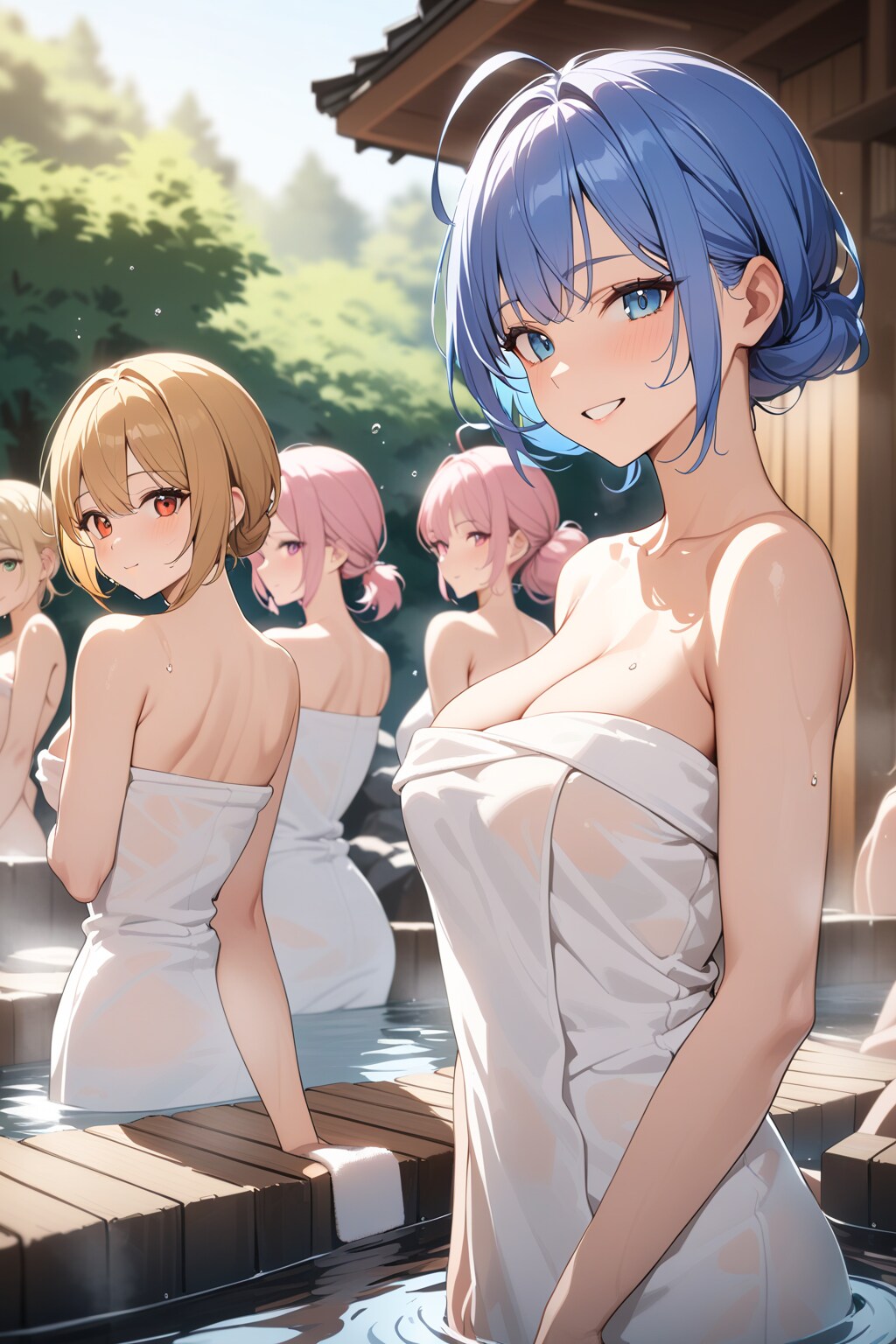 アニメのテコ入れサービスの温泉回