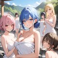 アニメのテコ入れサービスの温泉回 3枚目