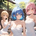 アニメのテコ入れサービスの温泉回 5枚目