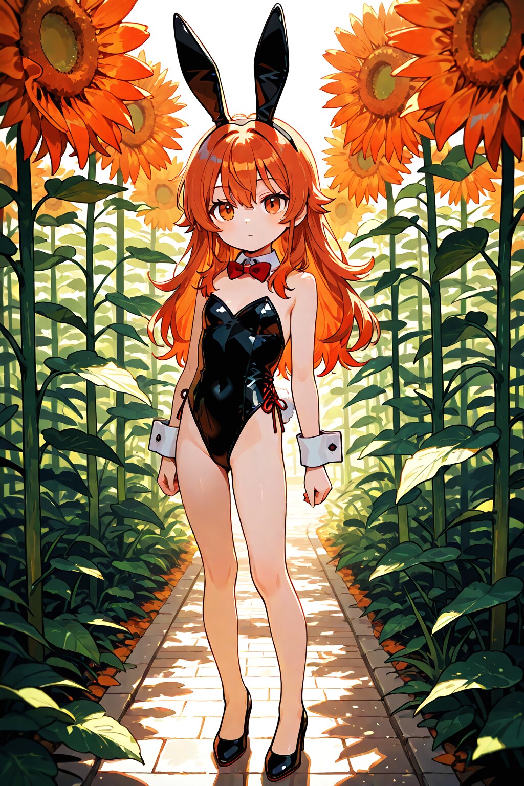 ひまわりの中の耳
