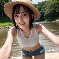 【12枚】夏休みで川遊び 5枚目