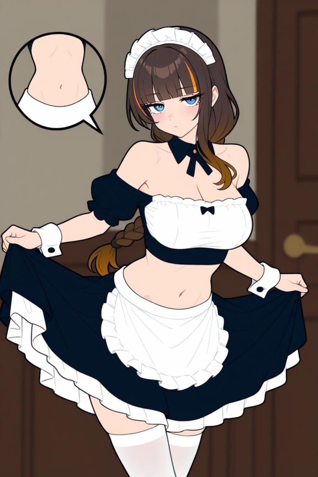 ヘソ出しカーテシー