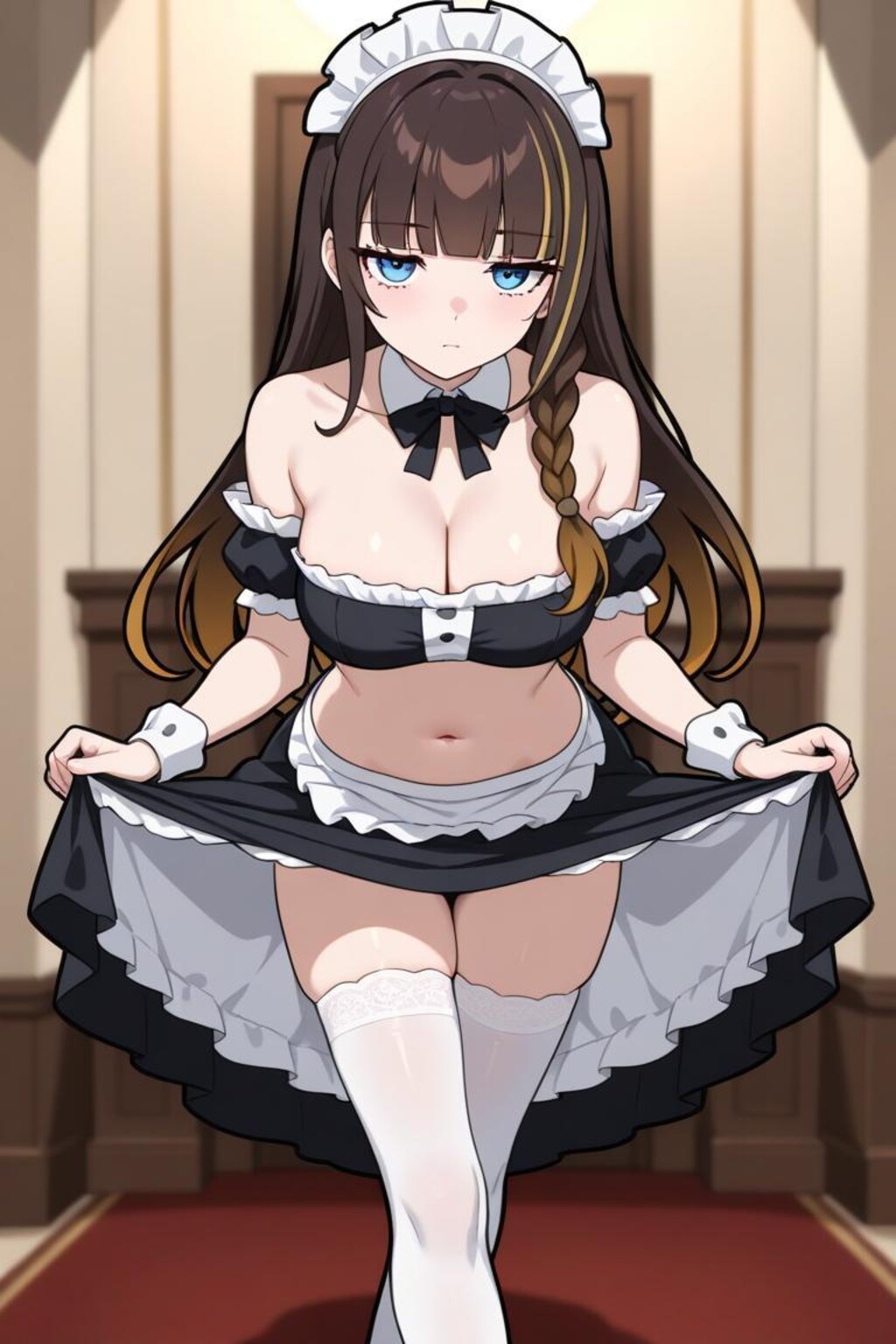 ヘソ出しカーテシー