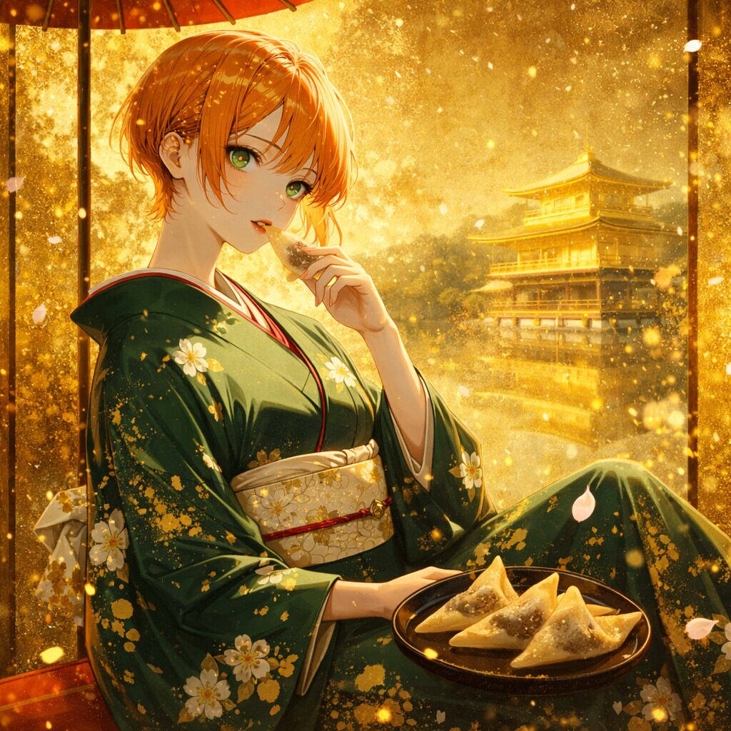 金閣寺と生八ツ橋 | の人気AIイラスト・グラビア