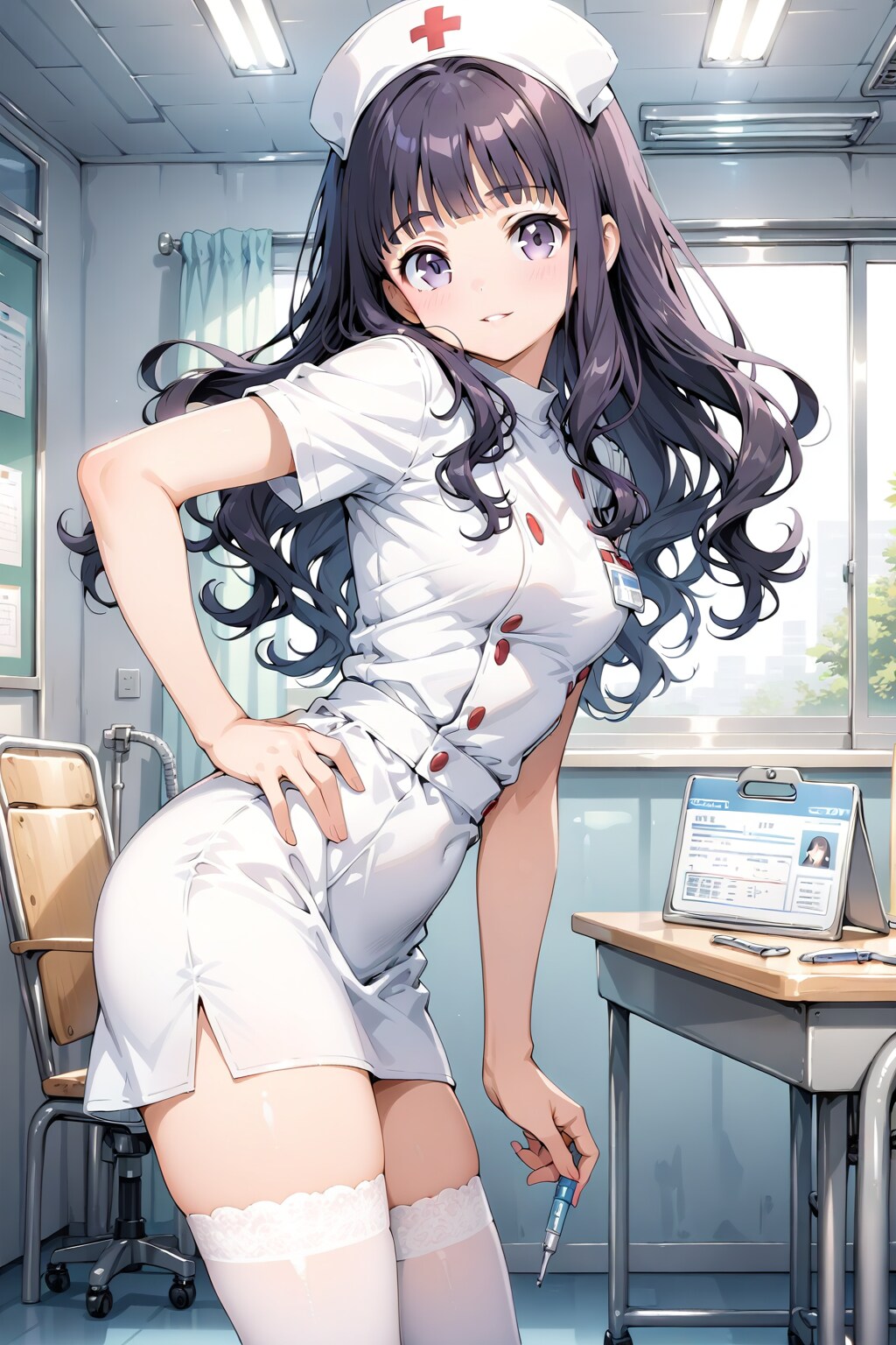 『特別診療……します？』看護師ちゃん | の人気AIイラスト・グラビア