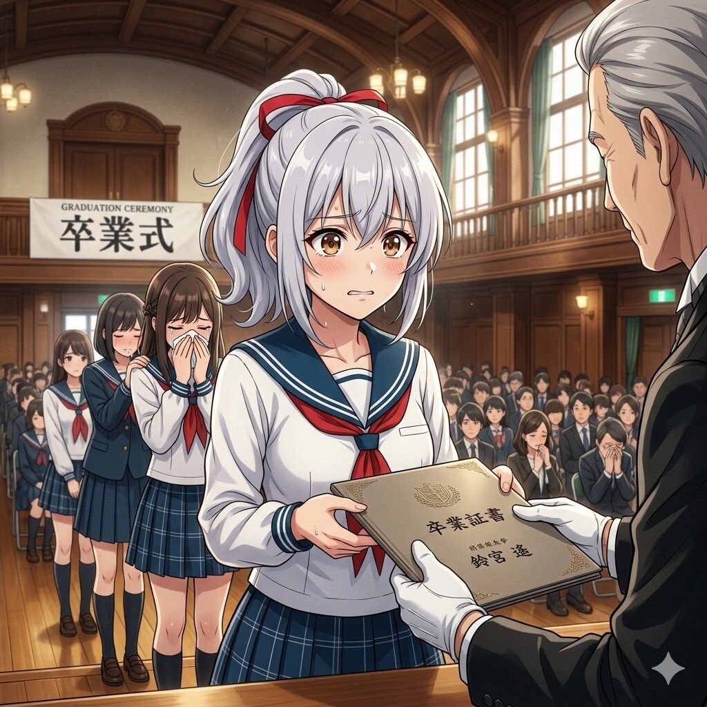 卒業証書授与・・・エル「緊張するぅ～・・・」