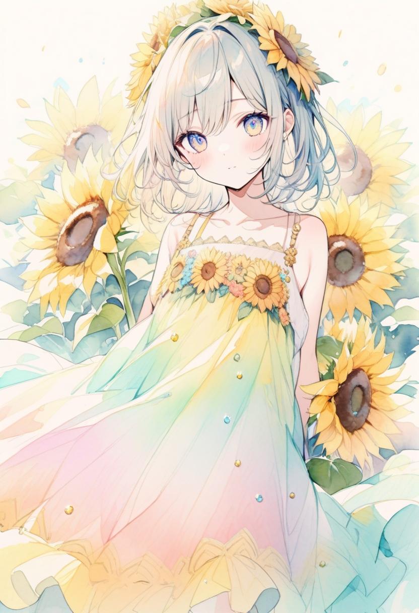 ひまわりGIRL1 | の人気AIイラスト・グラビア