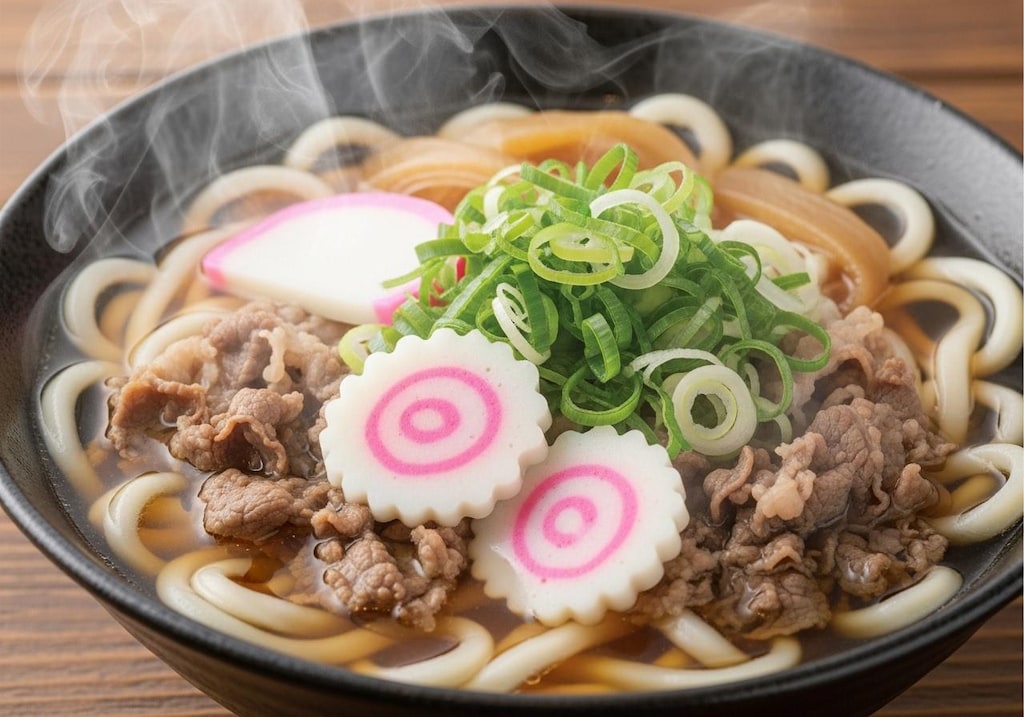 摩訶不思議食堂の熱々肉うどん