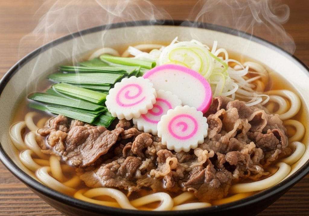摩訶不思議食堂の熱々肉うどん