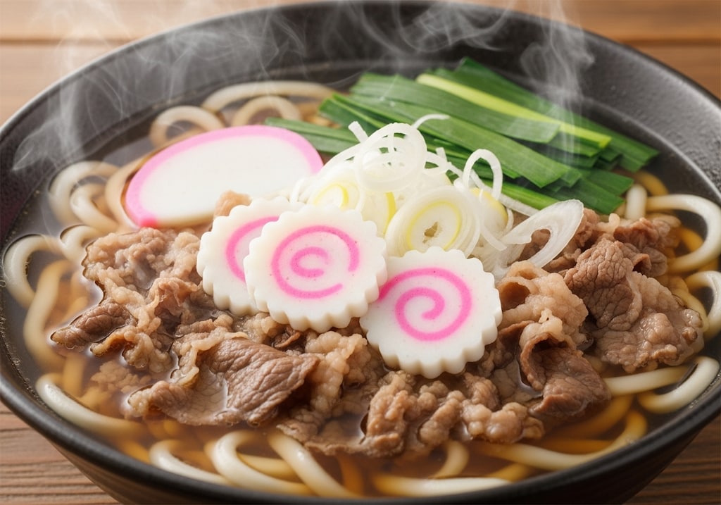 摩訶不思議食堂の熱々肉うどん