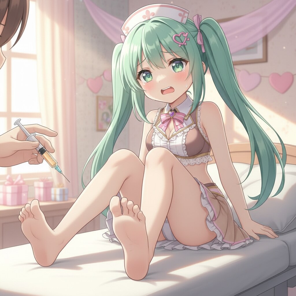 みどツイさん。バレンタインナース。2月12日 #ペニシリンの日